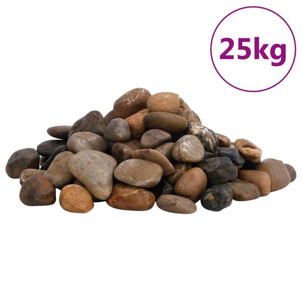 vidaXL Le&scaron;těn&eacute; obl&aacute;zky 25 kg mix barev 2&ndash;5 cm