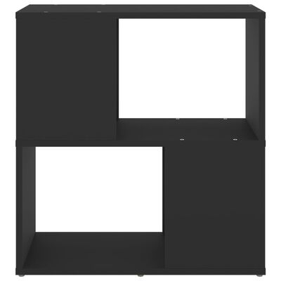 vidaXL Knihovna černá 60 x 24 x 63 cm dřevotříska