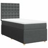 vidaXL Box spring postel s matrac&iacute; tmavě &scaron;ed&aacute; 100 x 200 cm textil