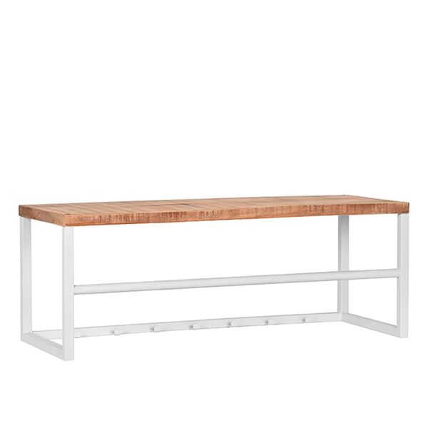 LABEL51 Vě&scaron;&aacute;k na kab&aacute;ty Swing 80 x 30 x 30 cm dřevo/b&iacute;l&yacute;