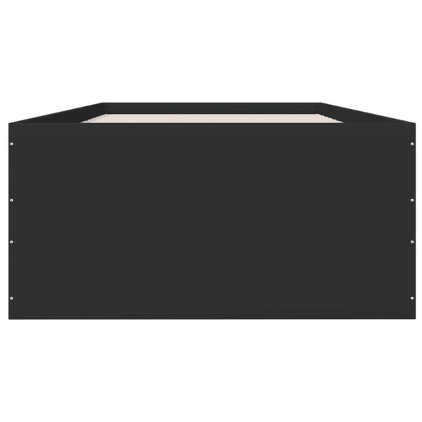 vidaXL Rám postele černý 100 x 200 cm kompozitní dřevo