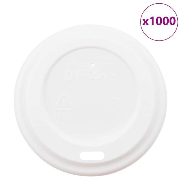vidaXL Pap&iacute;rov&eacute; v&iacute;čka na k&aacute;vu &Oslash;60 mm 4oz 1000 pcs b&iacute;l&eacute; plast