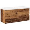 vidaXL Skř&iacute;ňka se z&aacute;pustn&yacute;m umyvadlem old wood