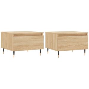vidaXL Konferenčn&iacute; stolky 2 ks dub sonoma 50x46x35 cm kompozitn&iacute; dřevo
