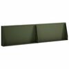vidaXL Opěrn&aacute; zeď 2 ks 80 x 12 x 30 cm Ocel Olivově zelen&aacute;