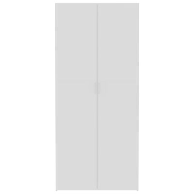 vidaXL Úložná skříň bílá a dub sonoma 80 x 35,5 x 180 cm dřevotříska