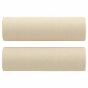 vidaXL Dekoračn&iacute; pol&scaron;t&aacute;ře 2 ks kr&eacute;mov&eacute; &Oslash; 15 x 50 cm textil