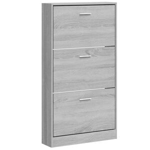 vidaXL Botn&iacute;k &scaron;ed&yacute; sonoma 59x17x108 cm kompozitn&iacute; dřevo