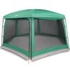 vidaXL Baz&eacute;nov&yacute; stan s odn&iacute;mateln&yacute;m poklopem&S&iacute;ťovan&eacute; stěny Sea Green