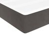 vidaXL Box spring postel s matrací tmavě šedá 80 x 200 cm samet