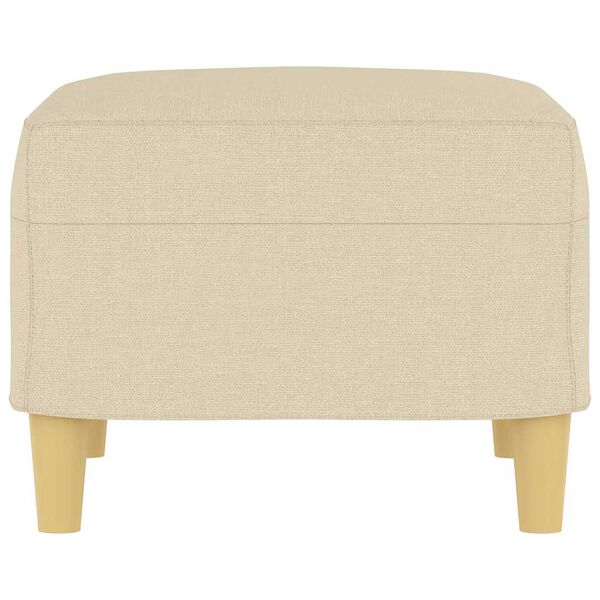 vidaXL Podnožka krémová 60 x 50 x 41 cm textil