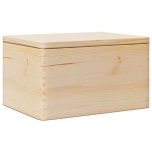 vidaXL Dřevěn&aacute; box s v&iacute;kem 40x30x23 cm masivn&iacute; borov&eacute; dřevo