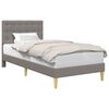 vidaXL R&aacute;m postele s čelo Taupe 80 x 200 cm Textil