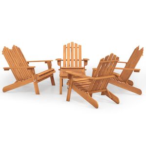 vidaXL 5d&iacute;ln&aacute; sada zahradn&iacute;ho n&aacute;bytku Adirondack masivn&iacute; ak&aacute;cie