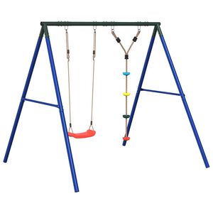 vidaXL Zahradn&iacute; houpac&iacute; set s houpačkou a &scaron;plhac&iacute;m lanem s disky