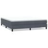 vidaXL Postel Box Spring bez matrace Dark Grey 180x220 cm samet