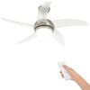 vidaXL Stropn&iacute; ventil&aacute;tor s osvětlen&iacute;m a d&aacute;lkov&yacute;m ovl&aacute;d&aacute;n&iacute;m &Oslash; 110 cm