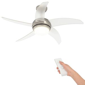 vidaXL Stropn&iacute; ventil&aacute;tor s osvětlen&iacute;m a d&aacute;lkov&yacute;m ovl&aacute;d&aacute;n&iacute;m &Oslash; 110 cm