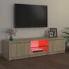vidaXL TV skř&iacute;ňka s LED osvětlen&iacute;m dub sonoma 140 x 40 x 36 cm