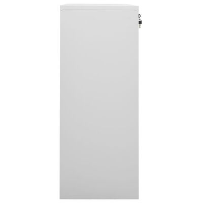 vidaXL Kancelářská skříň světle šedá 90 x 40 x 102 cm ocel