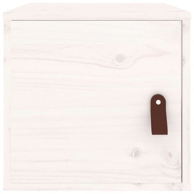 vidaXL Nástěnné skříňky 2 ks bílé 31,5x30x30 cm masivní borové dřevo