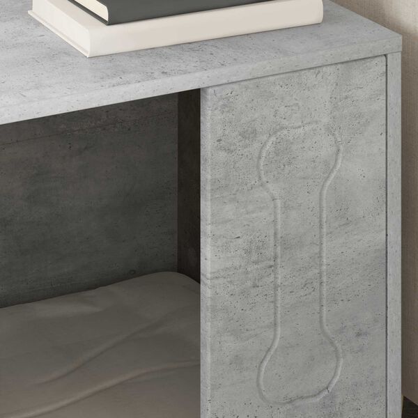 vidaXL Ps&iacute; dům Beton 44 x 42 x 49 cm kompozitn&iacute; dřevo