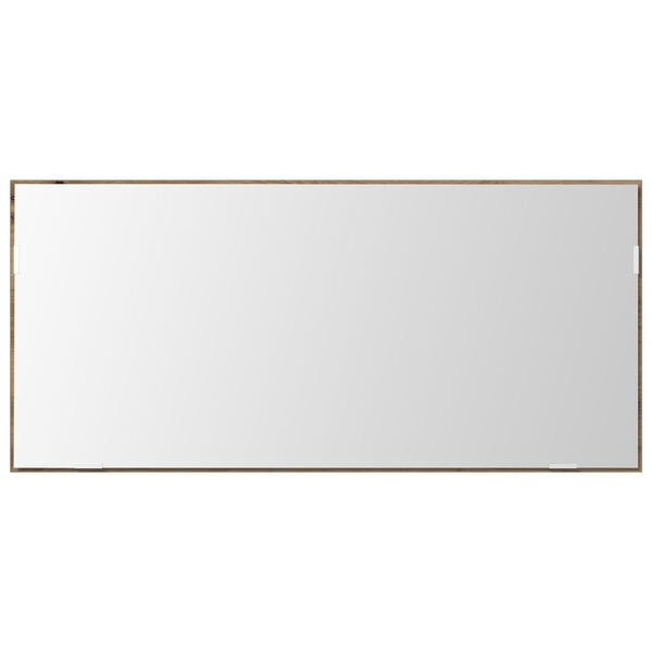 vidaXL Zrcadlo Nástěnný dub artisan 80 x 37 cm Sklo a inženýrské dřevo