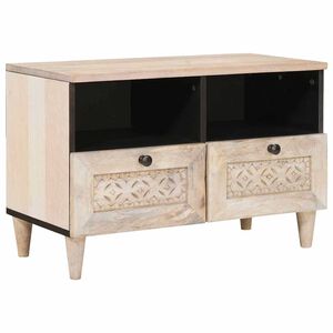 vidaXL TV jednotky se z&aacute;suvkou B&iacute;l&aacute; 70 x 33 x 46 cm Kompozitn&iacute; dřevo