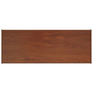 vidaXL Parapet okna Hněd&eacute; dřevo 100 x 30 x 4,5 cm PVC