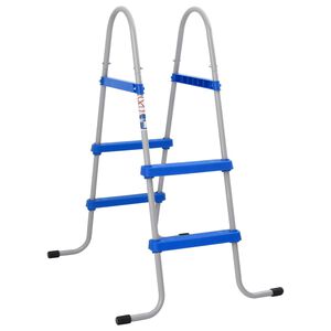 vidaXL Schůdky pro nadzemn&iacute; baz&eacute;n 84 cm ocel a plast