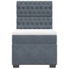 vidaXL Box spring postel s matrací tmavě šedá 90x190 cm samet