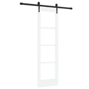 vidaXL Posuvn&eacute; dveře ORKDAL 61 x 198,5 cm Masivn&iacute; borov&eacute; dřevo a sklo