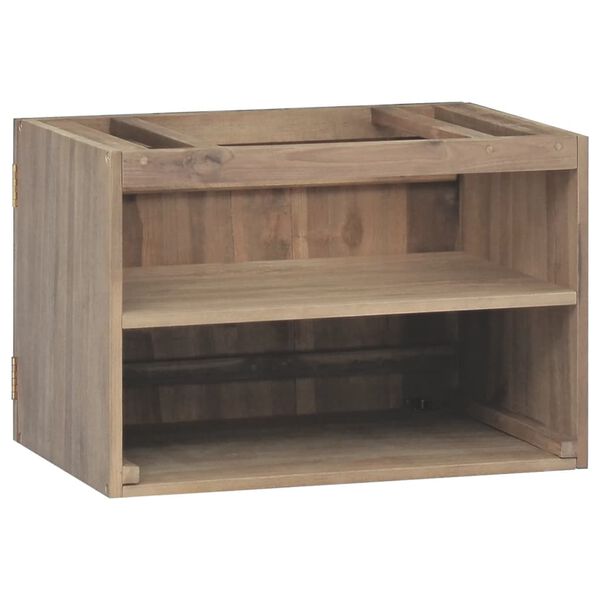 vidaXL N&aacute;stěnn&aacute; koupelnov&aacute; skř&iacute;ňka 60 x 39 x 40 cm masivn&iacute; teak