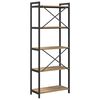 vidaXL Knihovna Artisanov&yacute; dub 60 x 30 x 155 cm kompozitn&iacute; dřevo