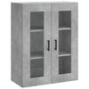 vidaXL Skř&iacute;ň highboard betonově &scaron;ed&aacute; 69,5x34x180 cm kompozitn&iacute; dřevo