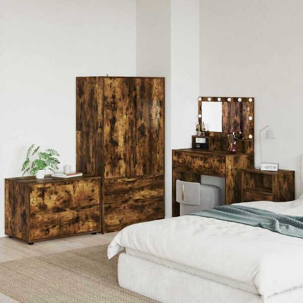 vidaXL &Uacute;ložn&aacute; skř&iacute;ňka Kouřov&yacute; dub 80 x 48 x 57 cm kompozitn&iacute; dřevo