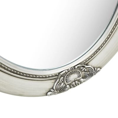 vidaXL Nástěnné zrcadlo barokní styl 50 x 70 cm stříbrné