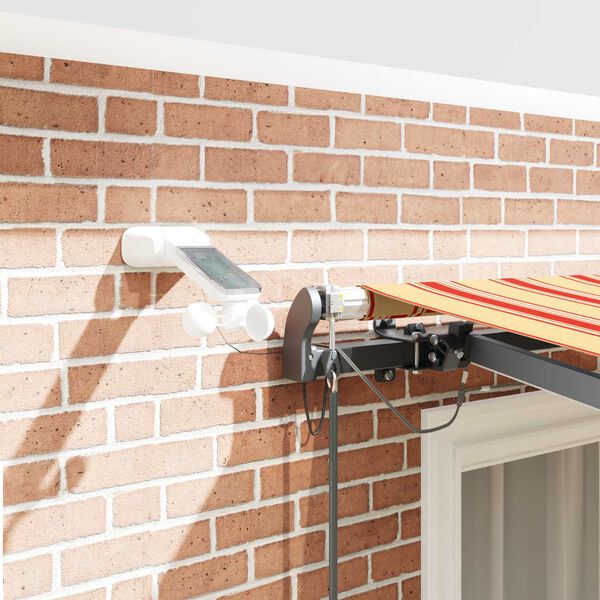 vidaXL Pl&aacute;tno pro mark&yacute;zu s Žlut&aacute; a oranžov&aacute; 300 x 250 cm Polyester