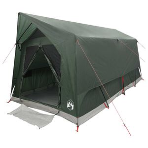 vidaXL Tunelov&yacute; stan Arm&aacute;dn&iacute; zelen&aacute; 8 osob Polyester a ocel