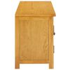 vidaXL TV stolek 120 x 35 x 48 cm masivn&iacute; dubov&eacute; dřevo