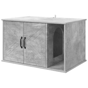 vidaXL Kočič&iacute; dům Beton 85 x 55 x 50,5 cm Kompozitn&iacute; dřevo