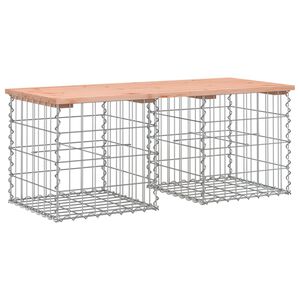 vidaXL Zahradn&iacute; lavice gabionov&yacute; design 103x44x42 cm masivn&iacute; douglaska