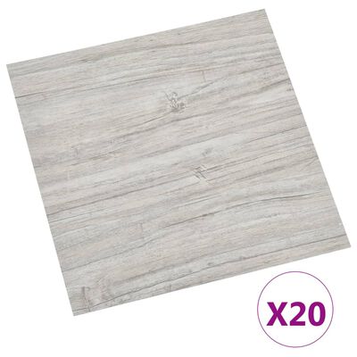 vidaXL Samolepicí podlahové desky 20 ks PVC 1,86 m² světle šedé