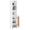 vidaXL Skř&iacute;ň highboard b&iacute;l&aacute; s vysok&yacute;m leskem 34,5x34x180 cm kompozit