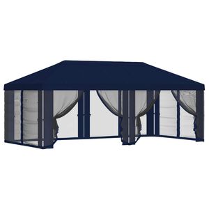 vidaXL Kryt na alt&aacute;n s bočn&iacute;mi stěnami 6 x 3 m Modr&aacute; Polyester 190