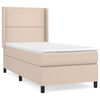 vidaXL Box spring postel s matrac&iacute; cappuccino 80 x 200 cm uměl&aacute; kůže