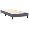 vidaXL Box spring postel s matrac&iacute; tmavě &scaron;ed&aacute; 80x220 cm samet