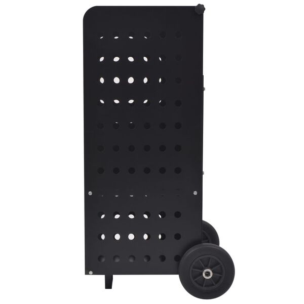 vidaXL Voz&iacute;k na palivov&eacute; dřevo s plastov&yacute;mi kolečky, 36x42x105 cm