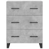 vidaXL Skř&iacute;ň highboard betonově &scaron;ed&aacute; 69,5x34x180 cm kompozitn&iacute; dřevo