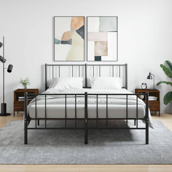 vidaXL Nočn&iacute; stolky 2 ks hněd&yacute; dub 40 x 35 x 47,5 cm kompozitn&iacute; dřevo